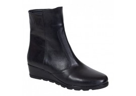 Ghete dama din piele naturala imblanite - Model Orto Negru 156